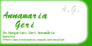 annamaria geri business card